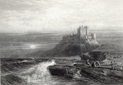 Bamborough Castle, engraved by S. Bradshaw, printed by Cassell and Company Ltd. by John Mogford